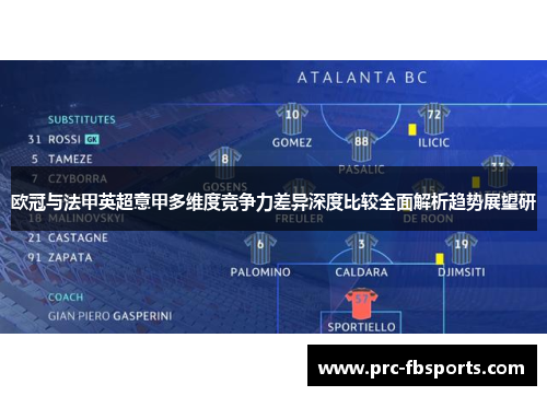 欧冠与法甲英超意甲多维度竞争力差异深度比较全面解析趋势展望研